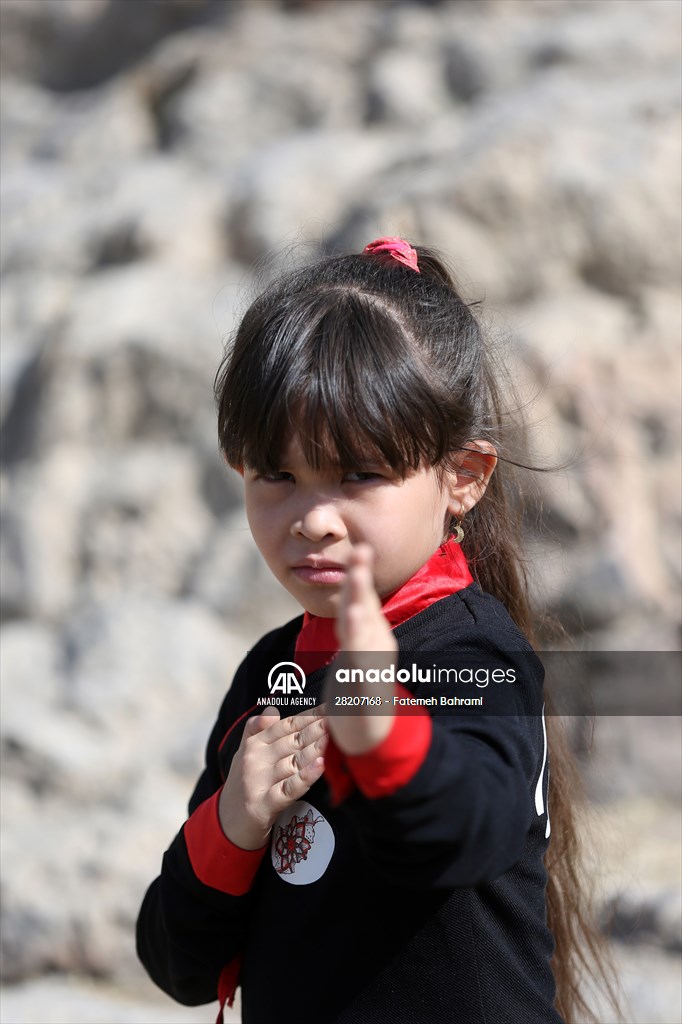 Afghan female Ninjas in Iran wants to participate in global competitions on behalf of their country
