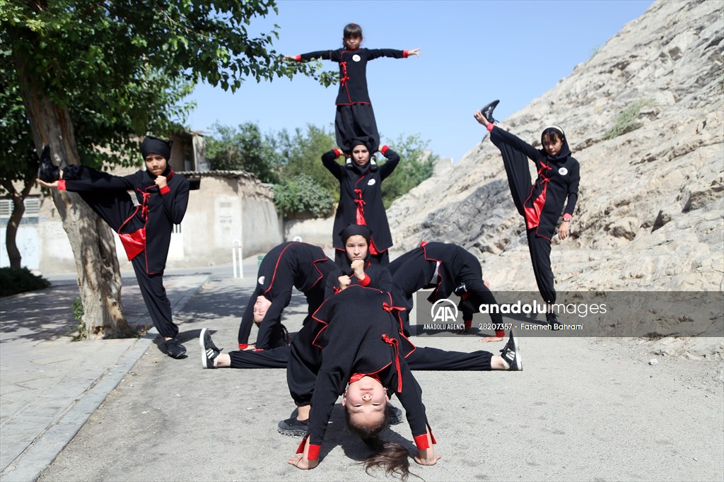 Afghan female Ninjas in Iran wants to participate in global competitions on behalf of their country