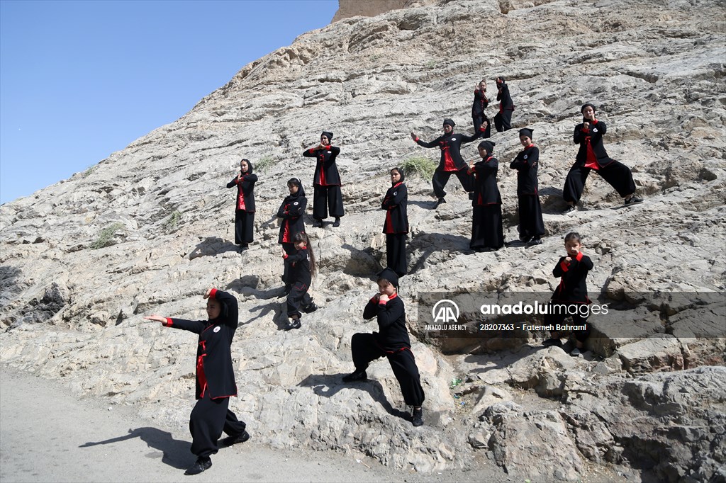 Afghan female Ninjas in Iran wants to participate in global competitions on behalf of their country