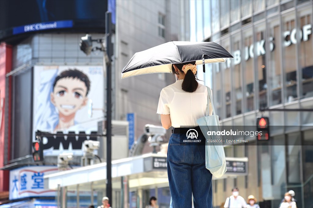 Hot weather in Tokyo