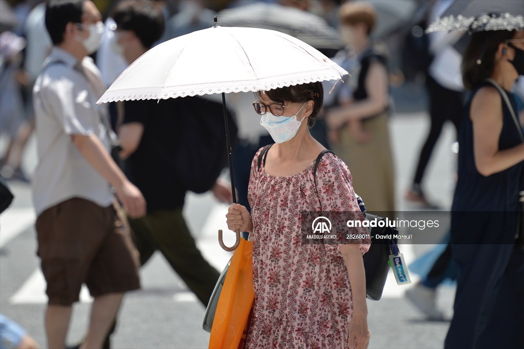 Hot weather in Tokyo