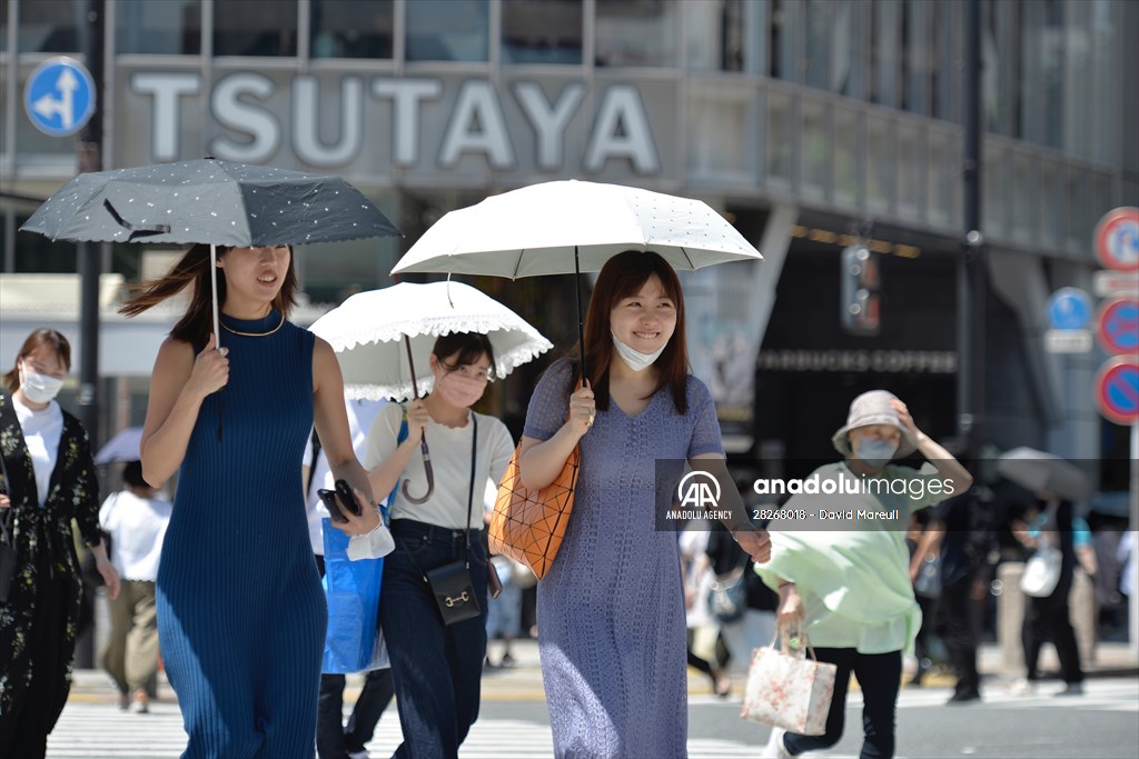 Hot weather in Tokyo