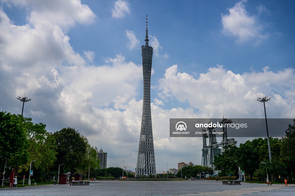 Canton tower in China’s Guangzhou