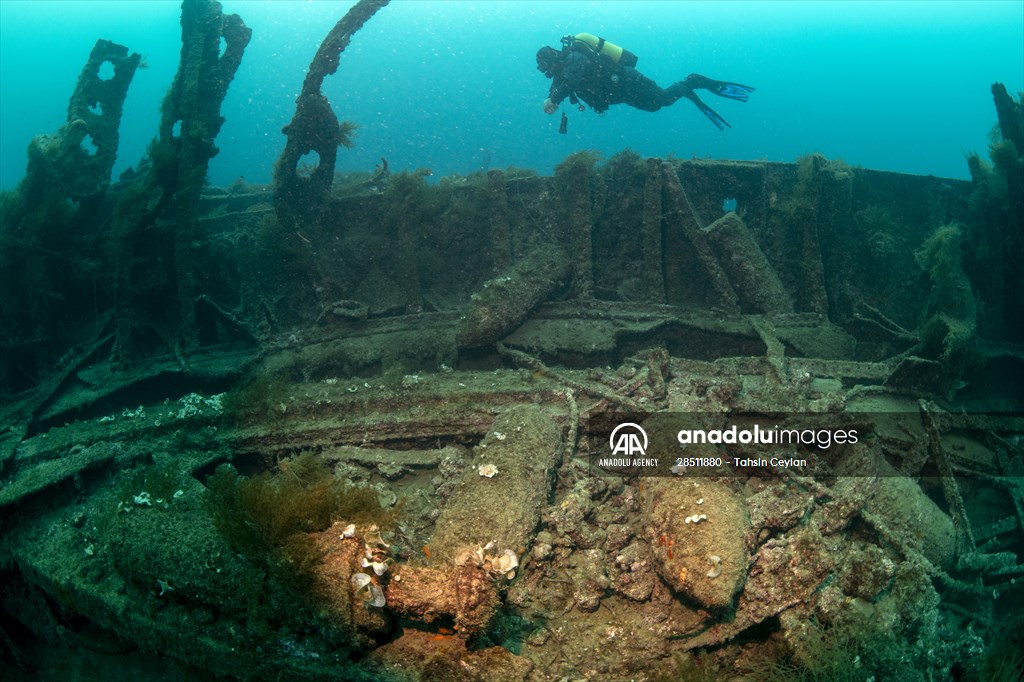 Shipwreck of Royal Navy's HMS Majestic in Gallipoli