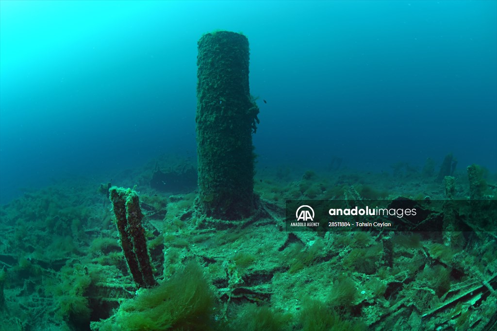 Shipwreck of Royal Navy's HMS Majestic in Gallipoli