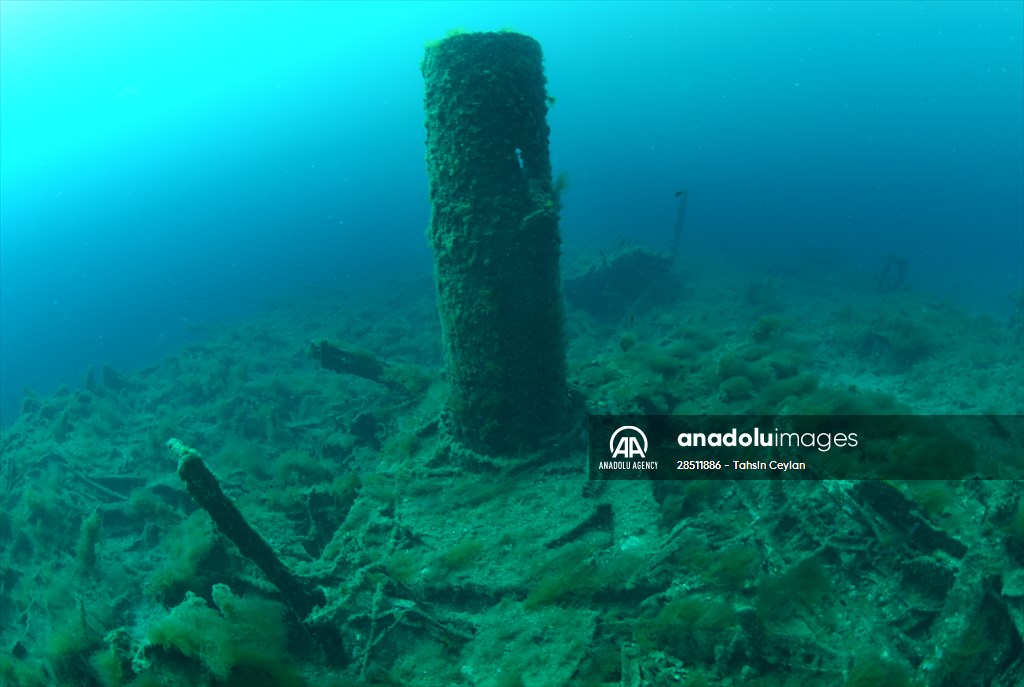 Shipwreck of Royal Navy's HMS Majestic in Gallipoli