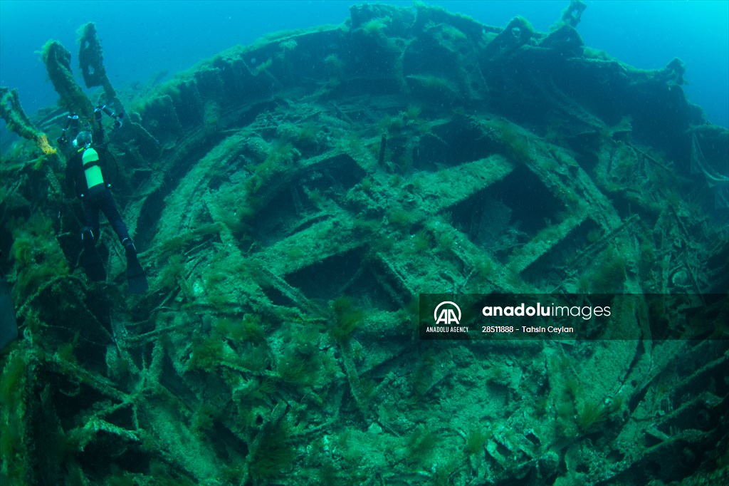 Shipwreck of Royal Navy's HMS Majestic in Gallipoli