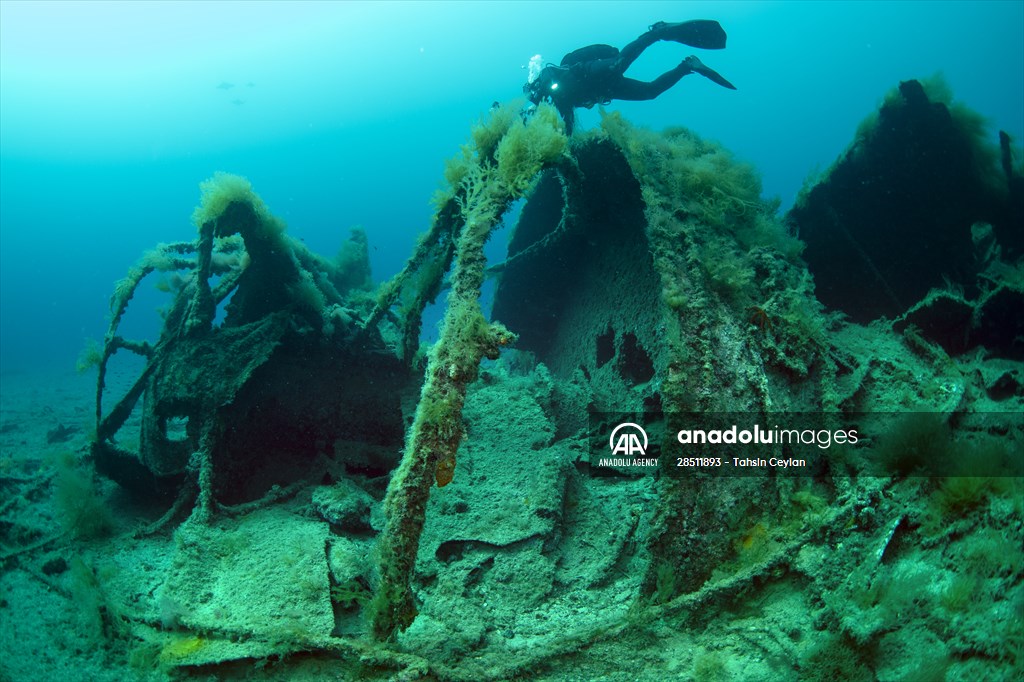 Shipwreck of Royal Navy's HMS Majestic in Gallipoli