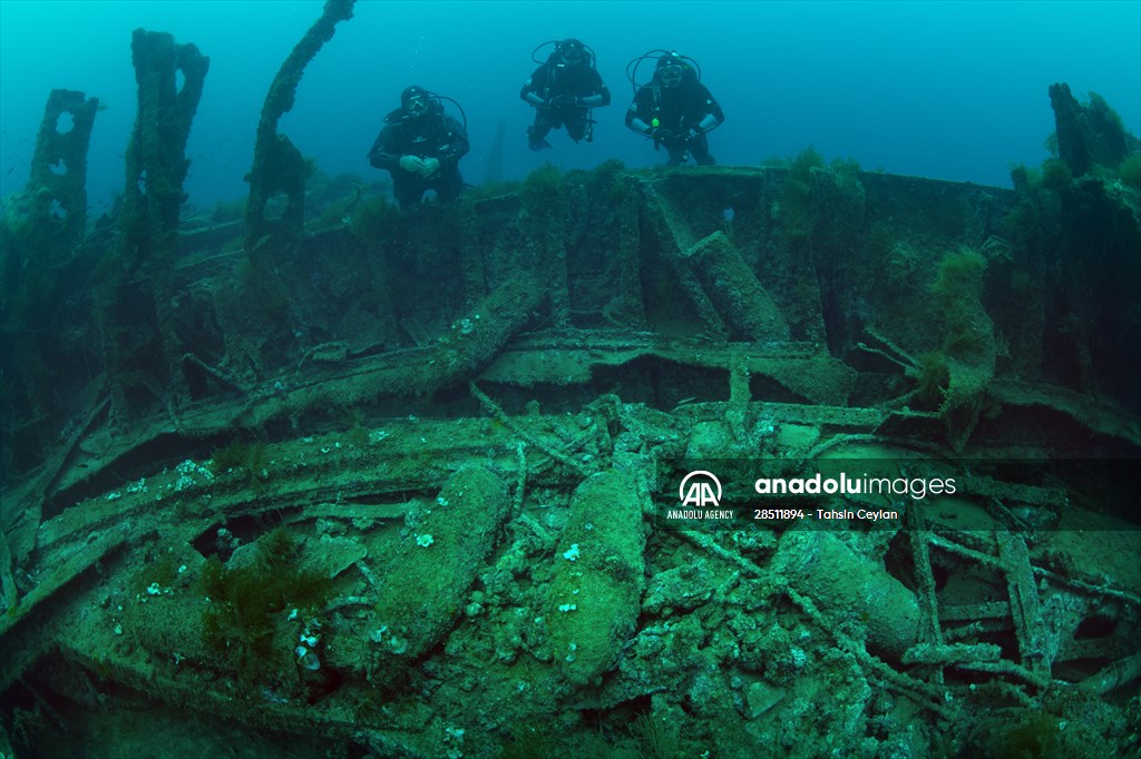 Shipwreck of Royal Navy's HMS Majestic in Gallipoli