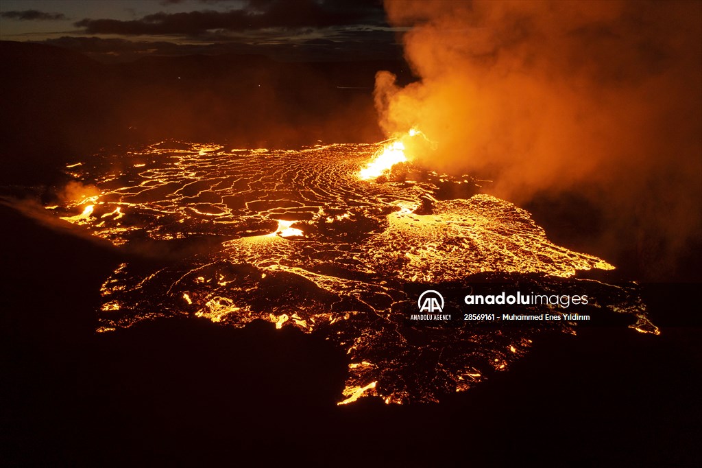 Volcanic eruption at Fagradalsfjall