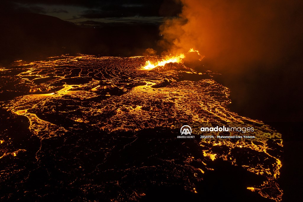 Volcanic eruption at Fagradalsfjall