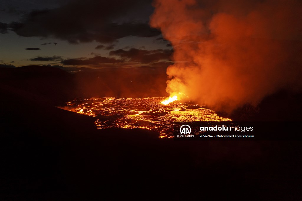 Volcanic eruption at Fagradalsfjall