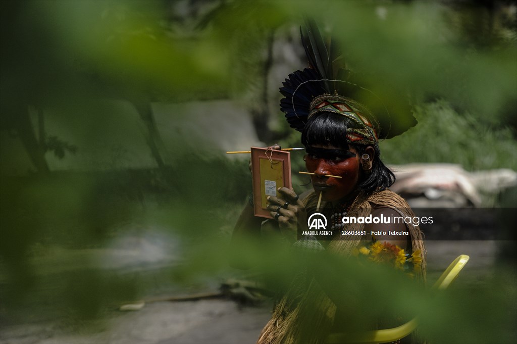 International Day of Indigenous Peoples in Rio de Janeiro Brazil