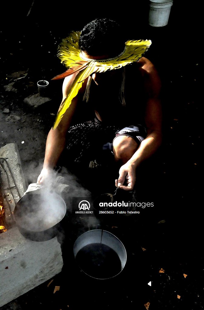 International Day of Indigenous Peoples in Rio de Janeiro Brazil