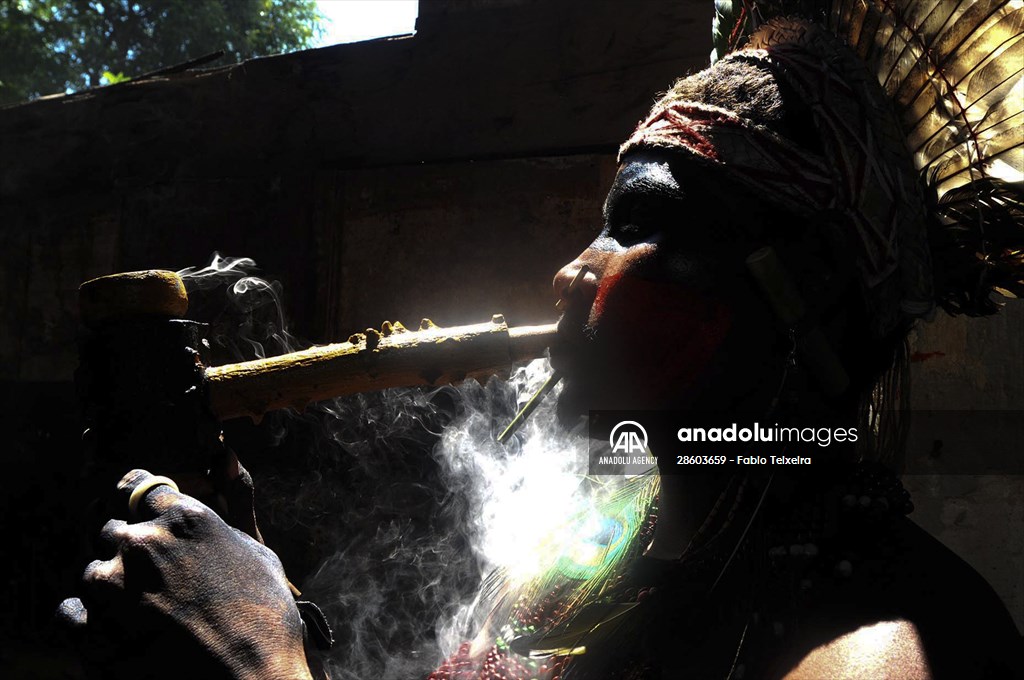 International Day of Indigenous Peoples in Rio de Janeiro Brazil