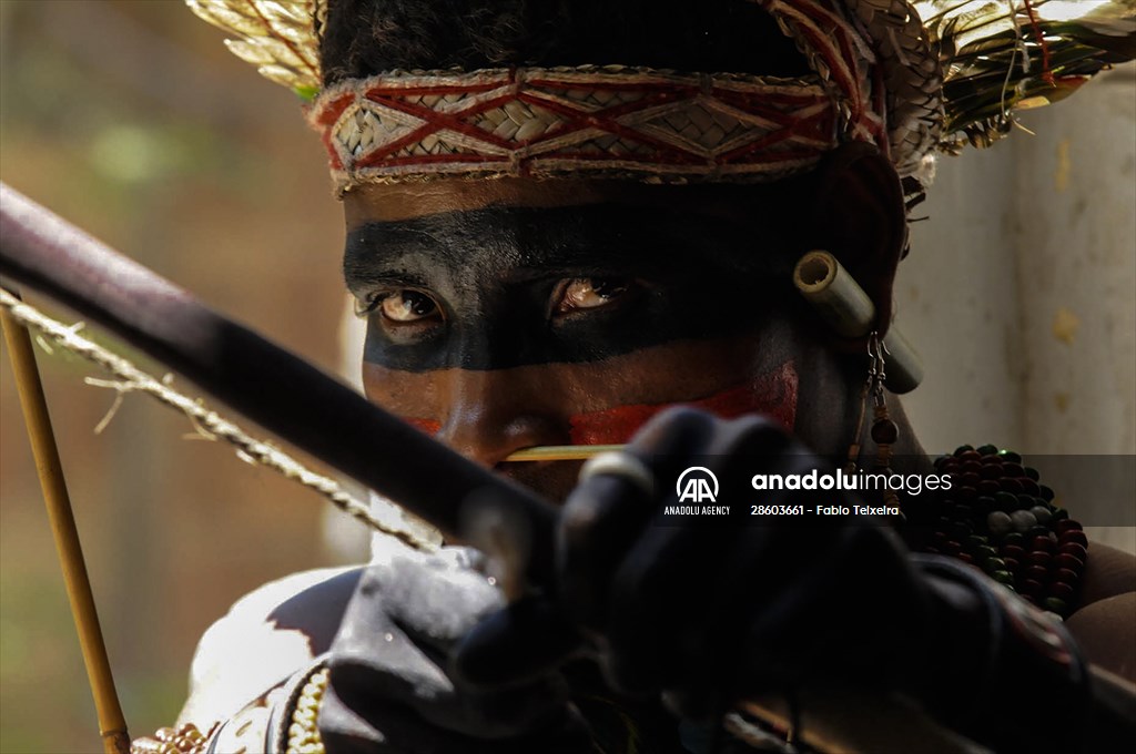 International Day of Indigenous Peoples in Rio de Janeiro Brazil