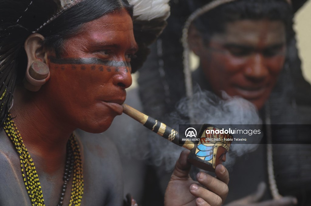 International Day of Indigenous Peoples in Rio de Janeiro Brazil