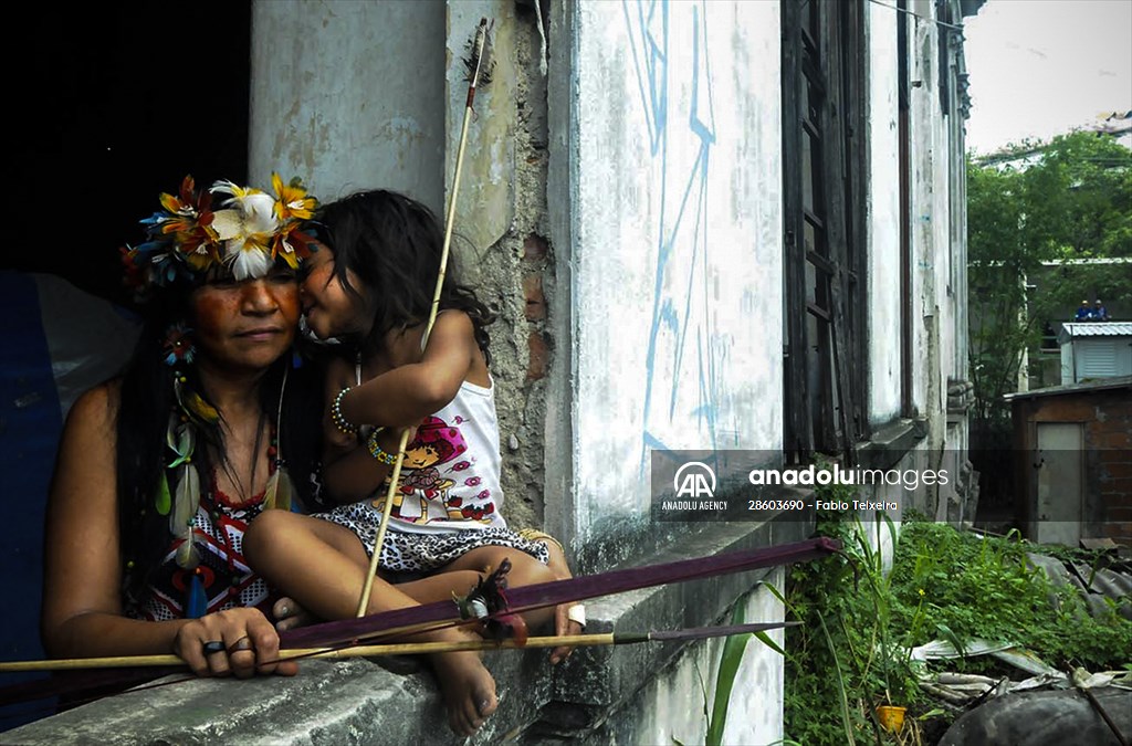 International Day of Indigenous Peoples in Rio de Janeiro Brazil