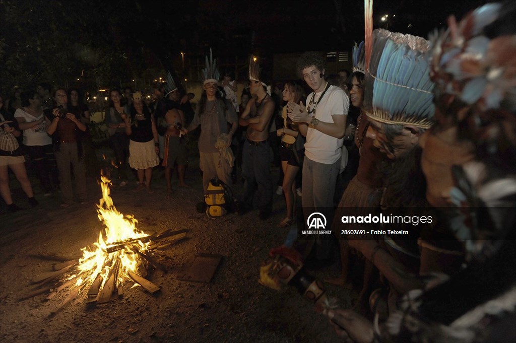 International Day of Indigenous Peoples in Rio de Janeiro Brazil