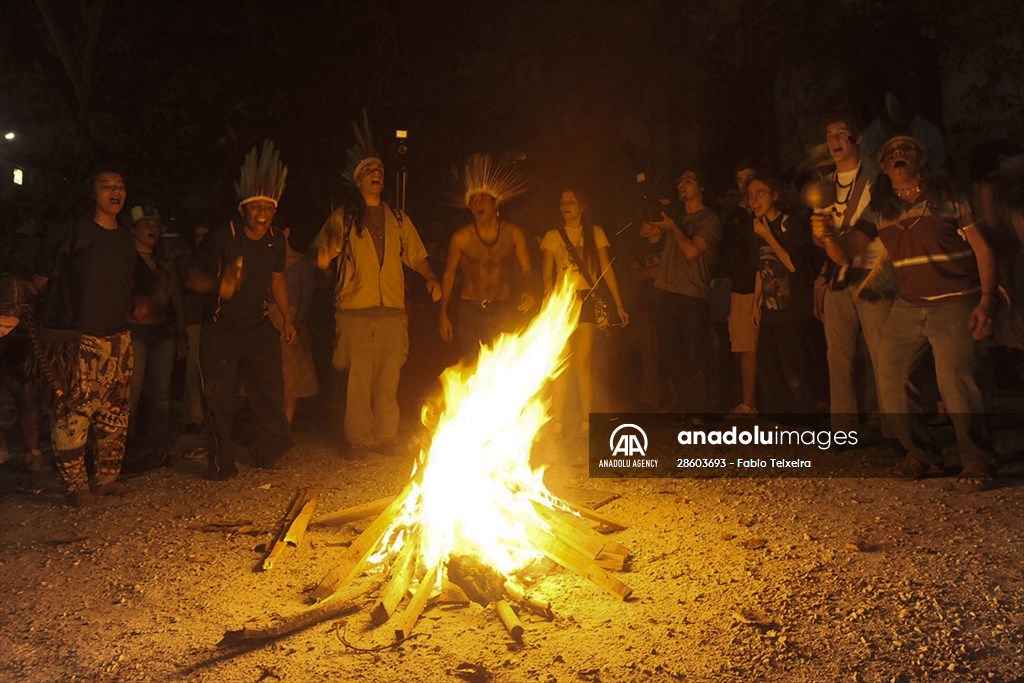 International Day of Indigenous Peoples in Rio de Janeiro Brazil
