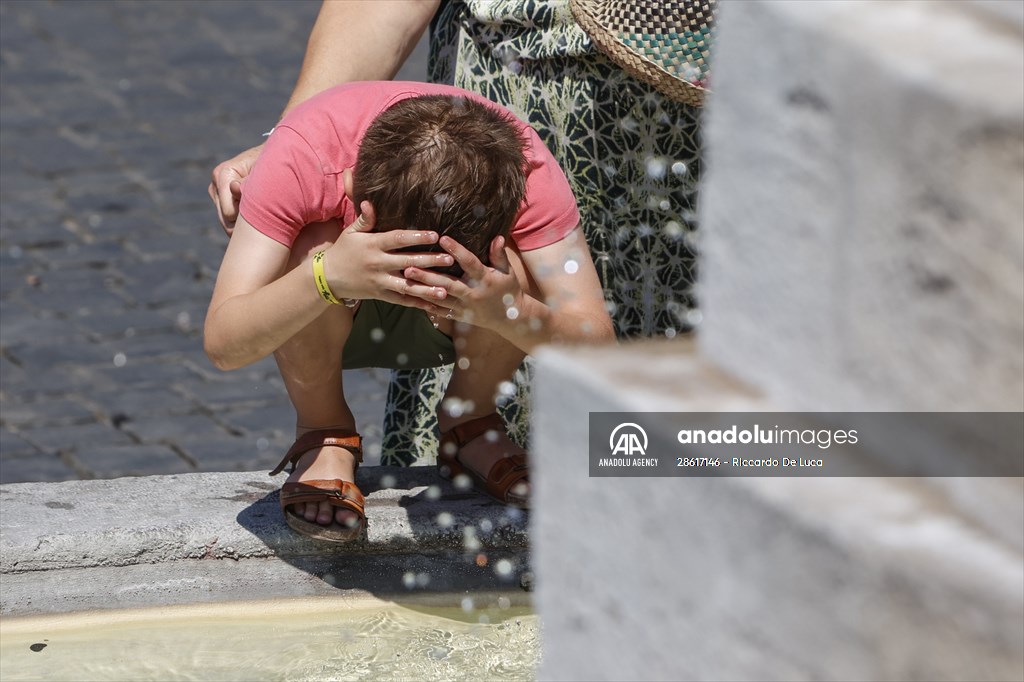 Hot weather in Italy