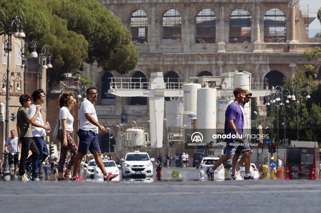 Hot weather in Italy