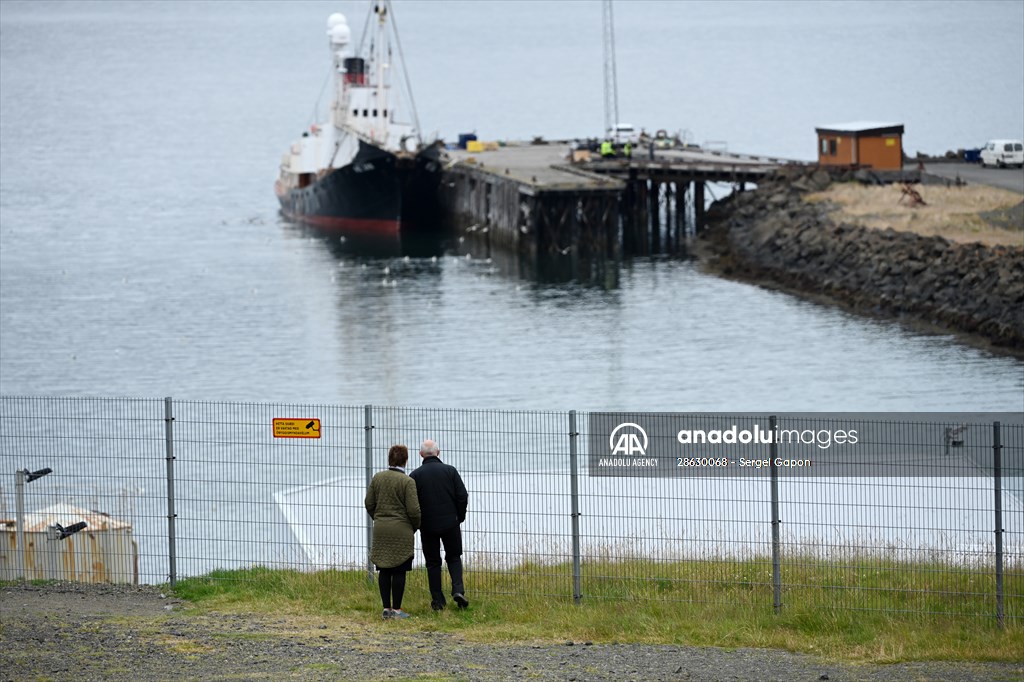 Whaling station in the village of Midsandur, Iceland