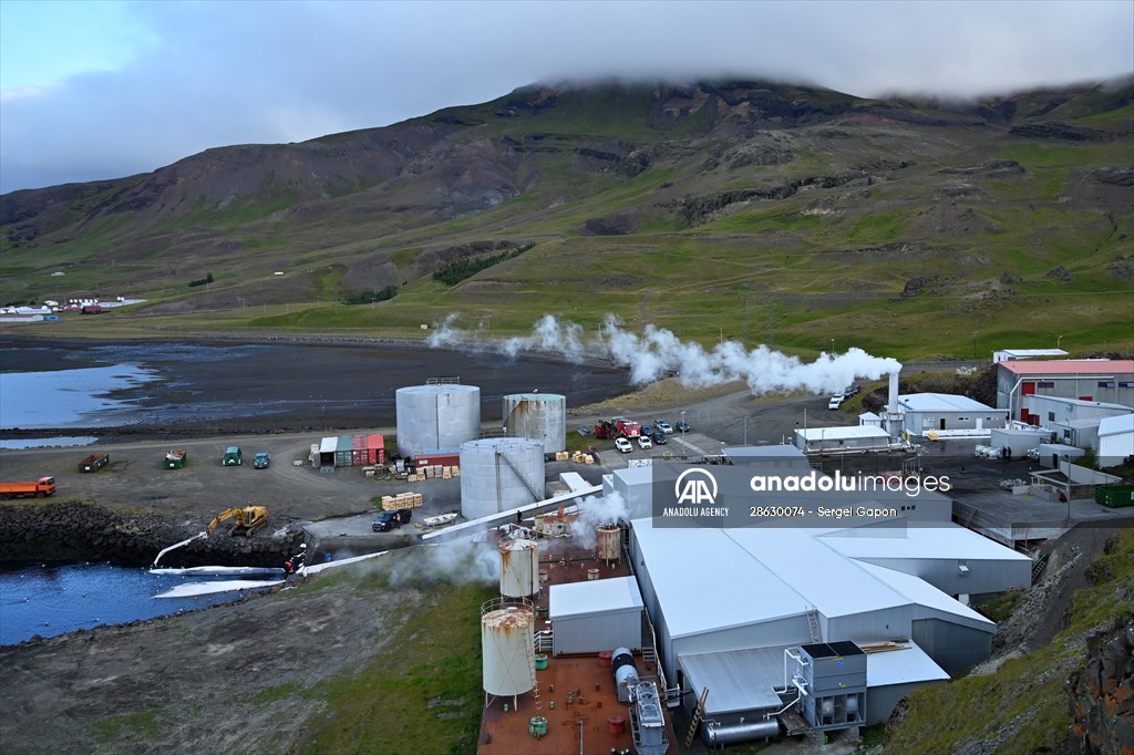 Whaling station in the village of Midsandur, Iceland