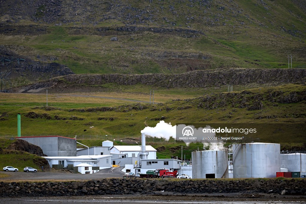 Whaling station in the village of Midsandur, Iceland