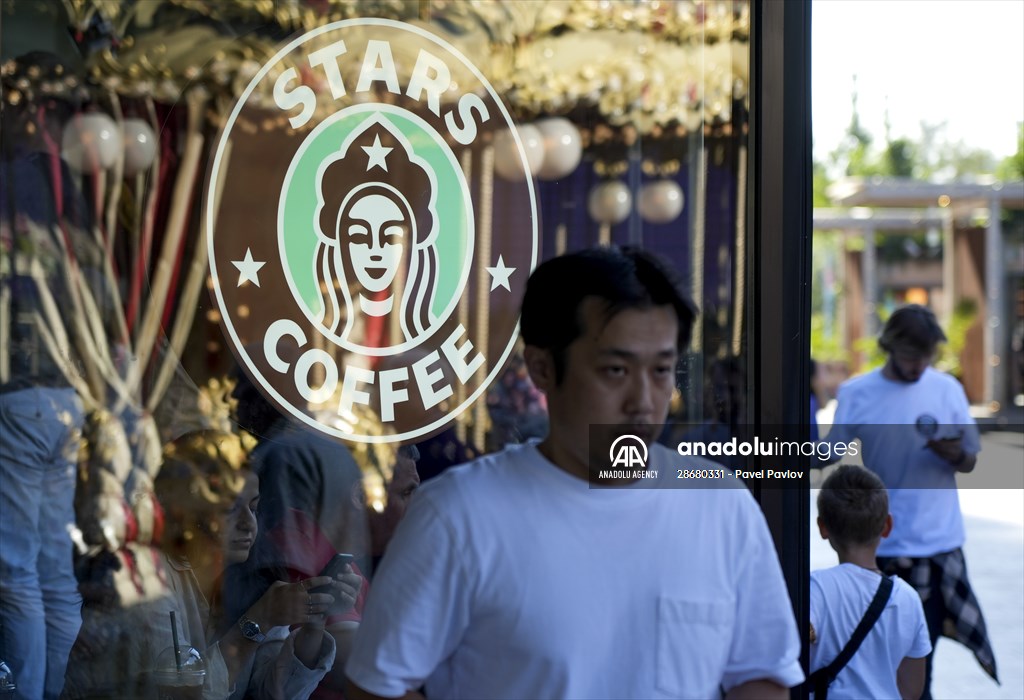 Former Starbucks coffee shops reopened as Stars Coffee in Russia