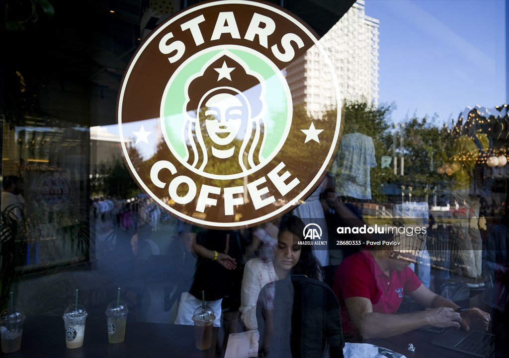 Former Starbucks coffee shops reopened as Stars Coffee in Russia