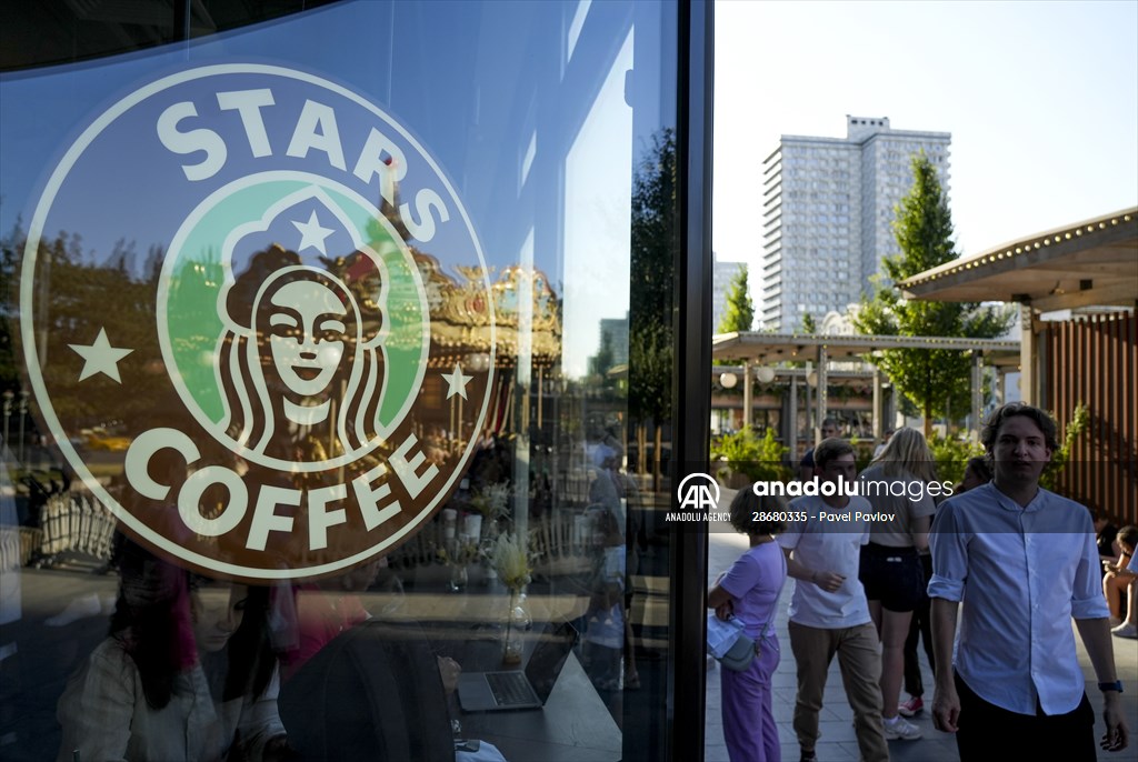 Former Starbucks coffee shops reopened as Stars Coffee in Russia