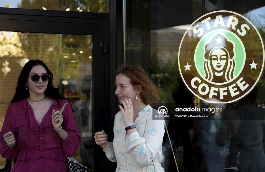 Former Starbucks coffee shops reopened as Stars Coffee in Russia