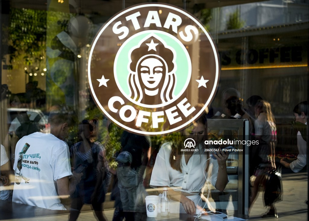 Former Starbucks coffee shops reopened as Stars Coffee in Russia