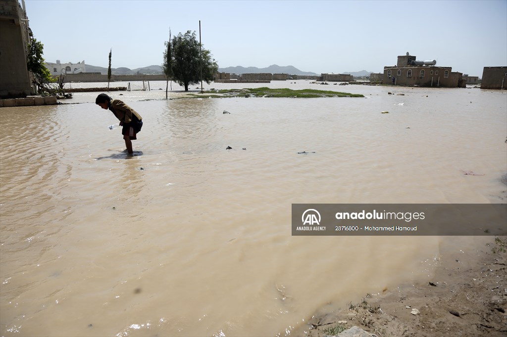 Heavy rains cause flash flooding in Yemen