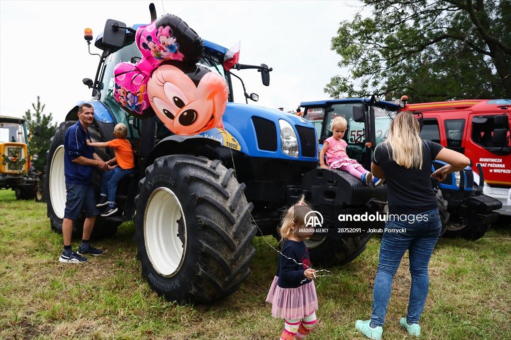 Farm Tractors Race In Poland