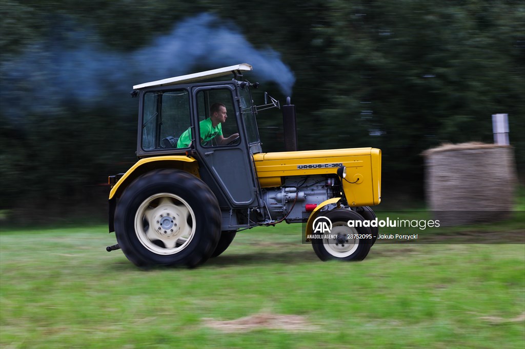 Farm Tractors Race In Poland