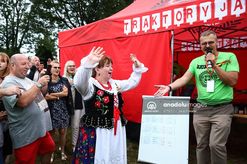 Farm Tractors Race In Poland