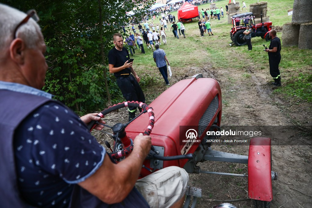 Farm Tractors Race In Poland