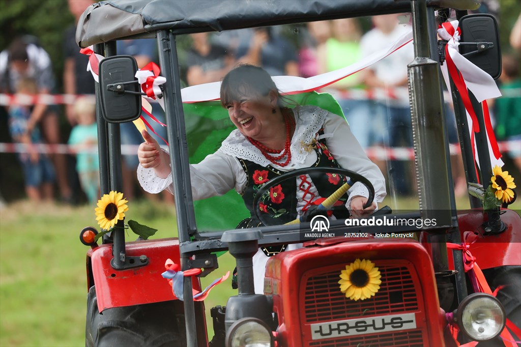 Farm Tractors Race In Poland