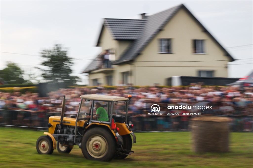 Farm Tractors Race In Poland