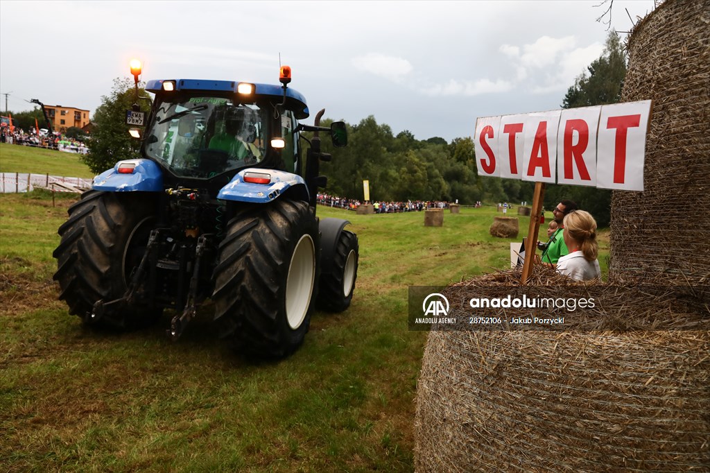 Farm Tractors Race In Poland