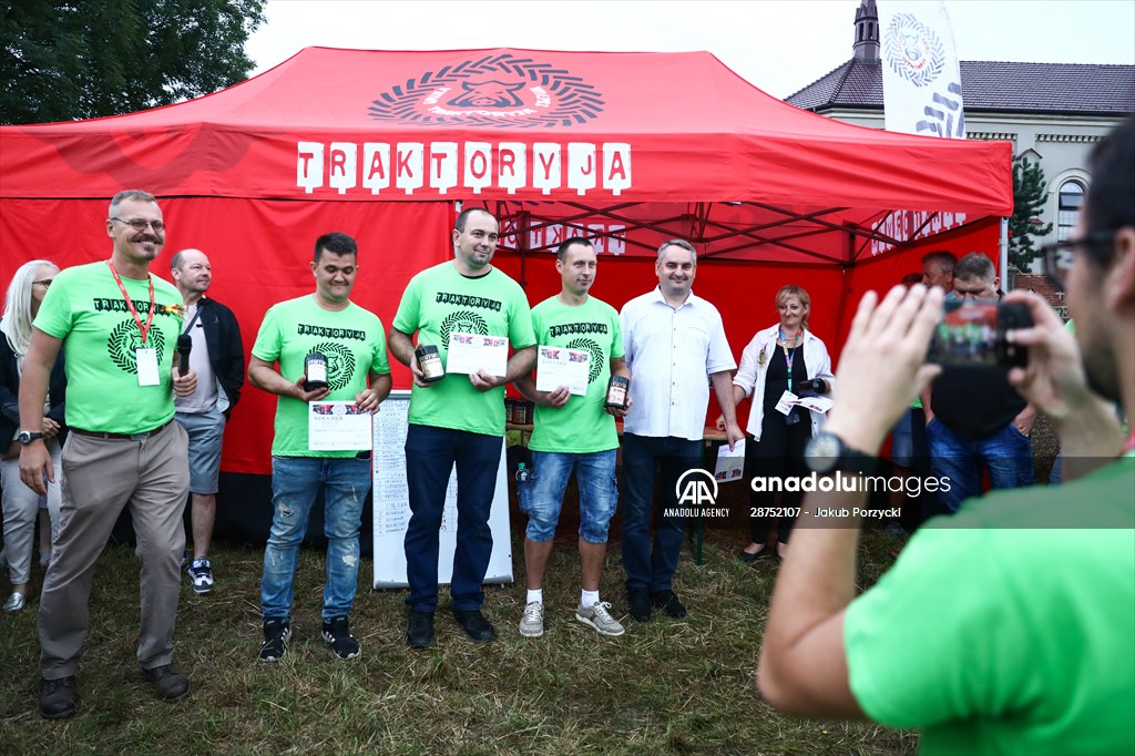 Farm Tractors Race In Poland