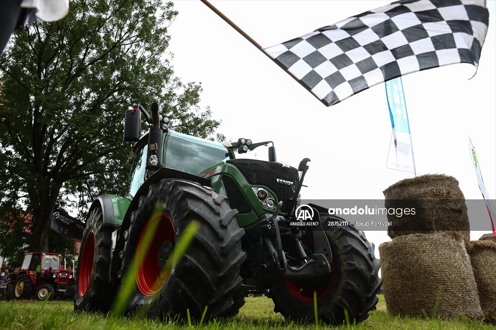 Farm Tractors Race In Poland