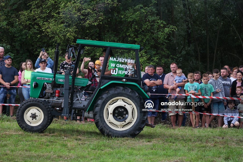 Farm Tractors Race In Poland