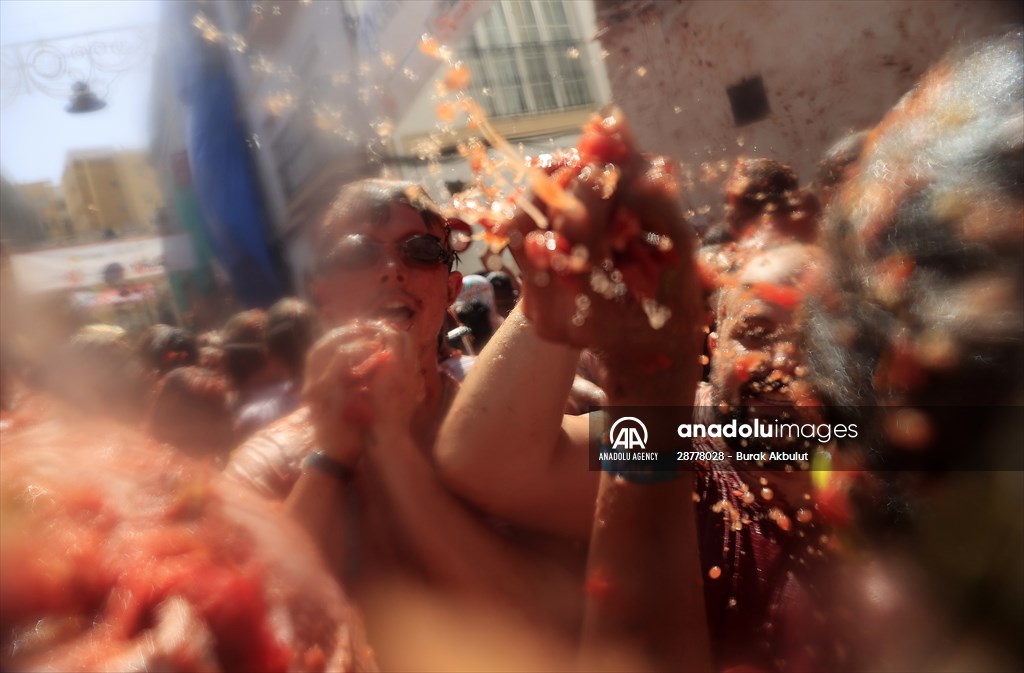 "La Tomatina" Festival in Spain Anadolu Images