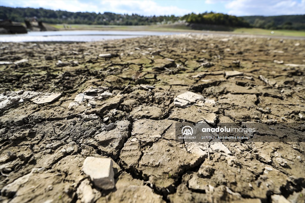 Water level drop in Germany