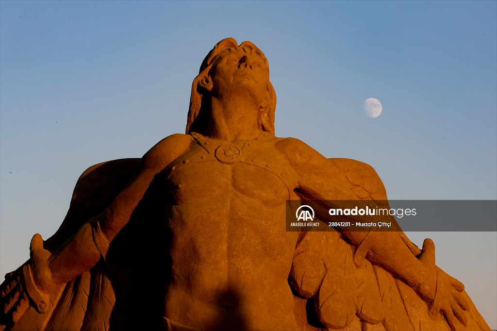 17th International Sand Sculpture Festival kicks off in Turkiye's Antalya