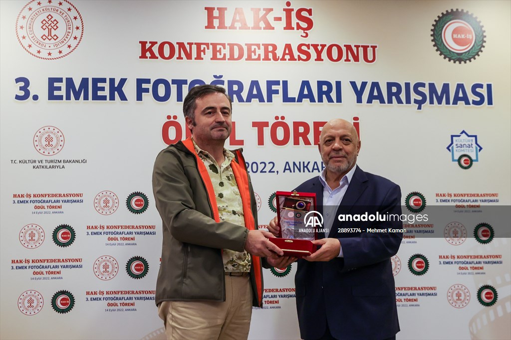 3. Emek Fotoğrafları Yarışması ödül töreni gerçekleştirildi