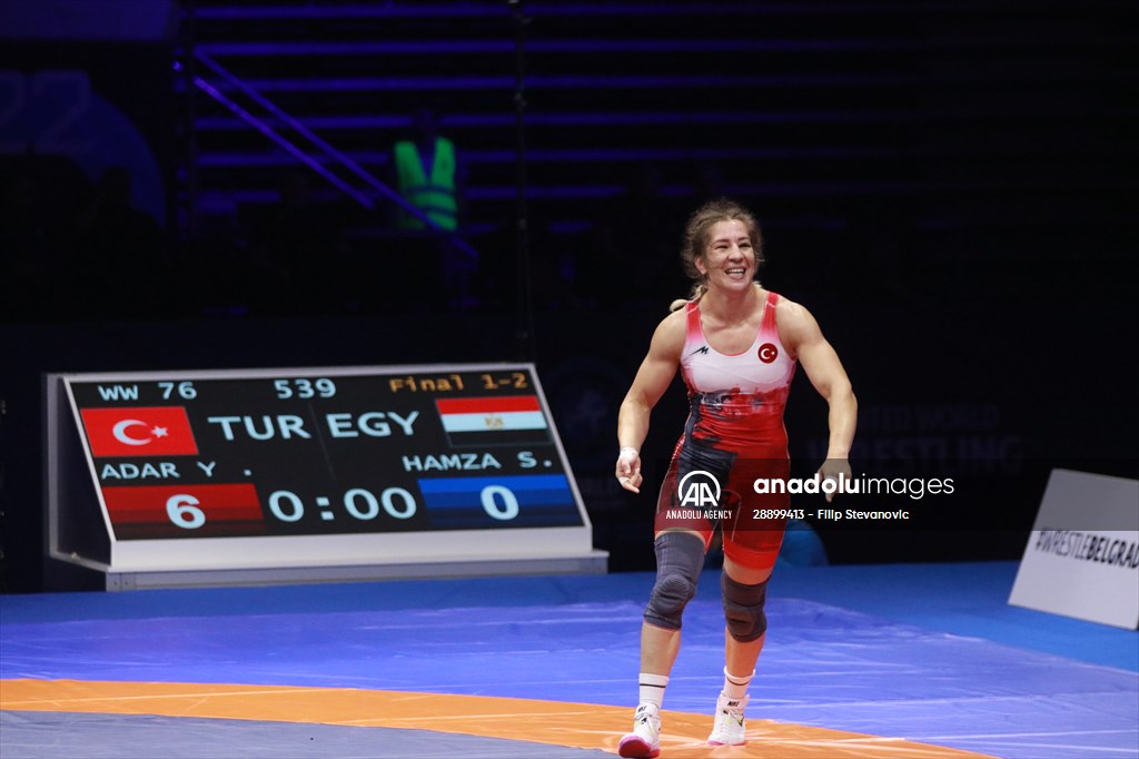 Turkish wrestler Yasemin Adar Yigit wins gold at World Championships